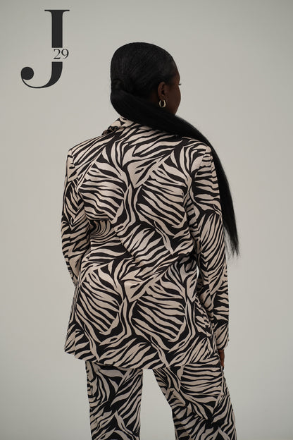 Zebra Stripped Blazer